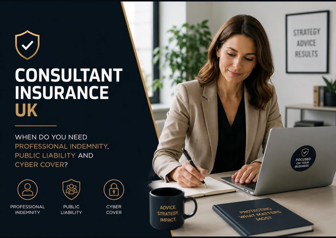 Consultant insurance UK featured image for professional indemnity and cyber cover guide
