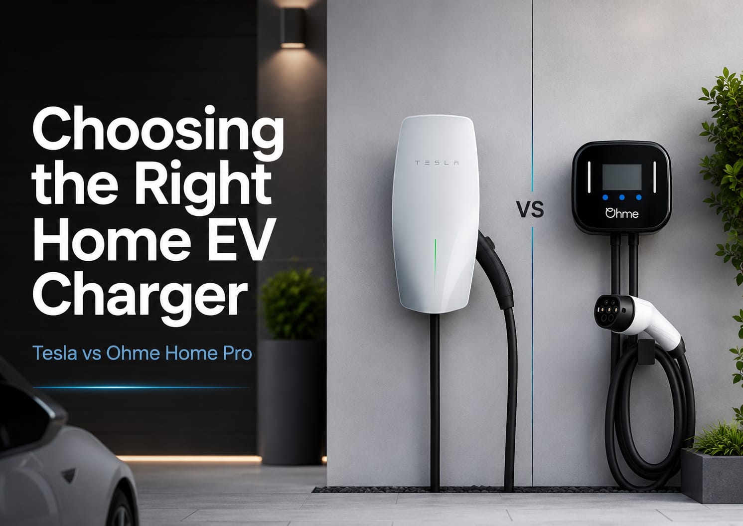 Choosing the Right Home EV Charger Connector Tesla vs Ohme Home Pro