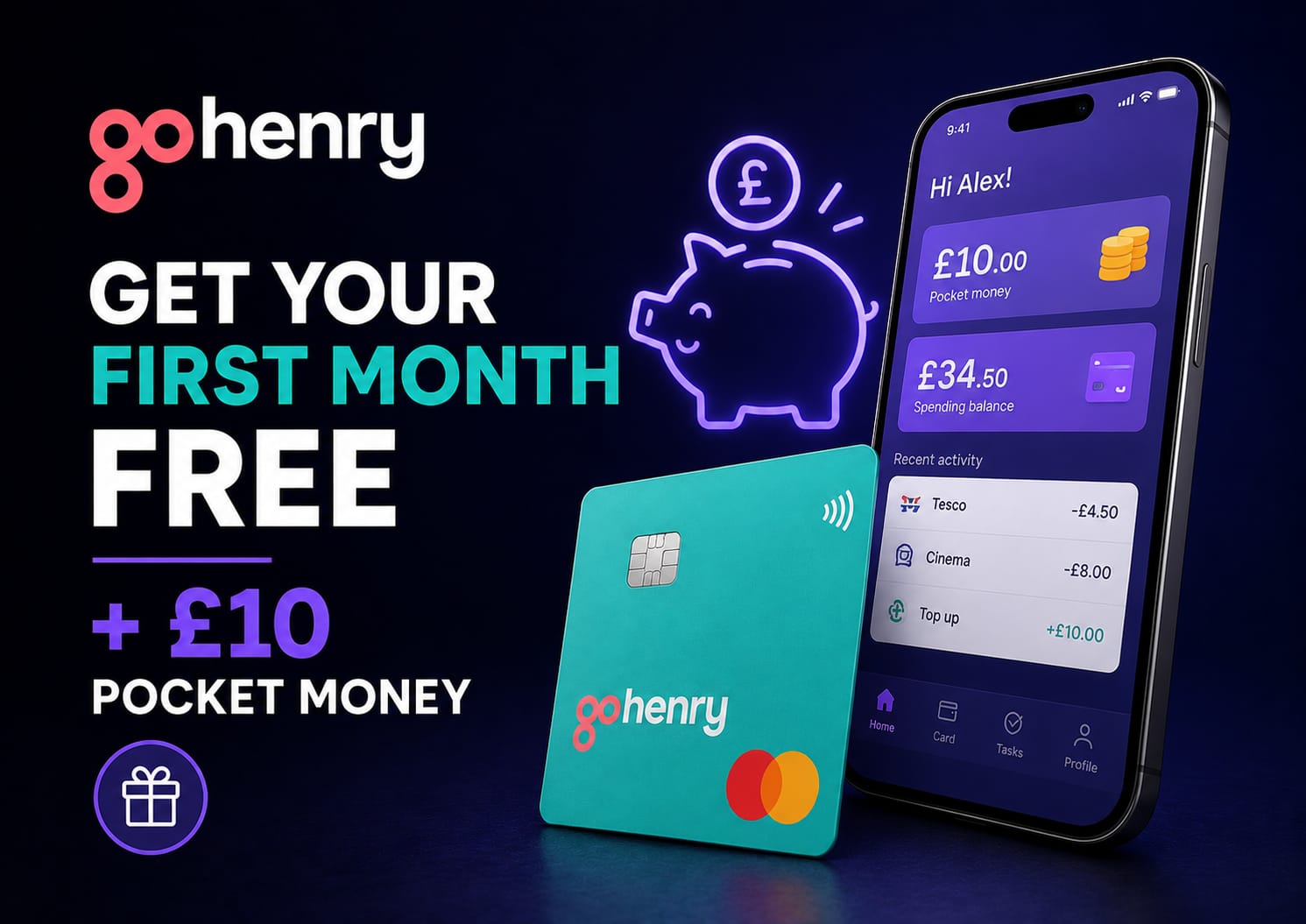 GoHenry Referral Code Get Your First Month Free and £10 Pocket Money