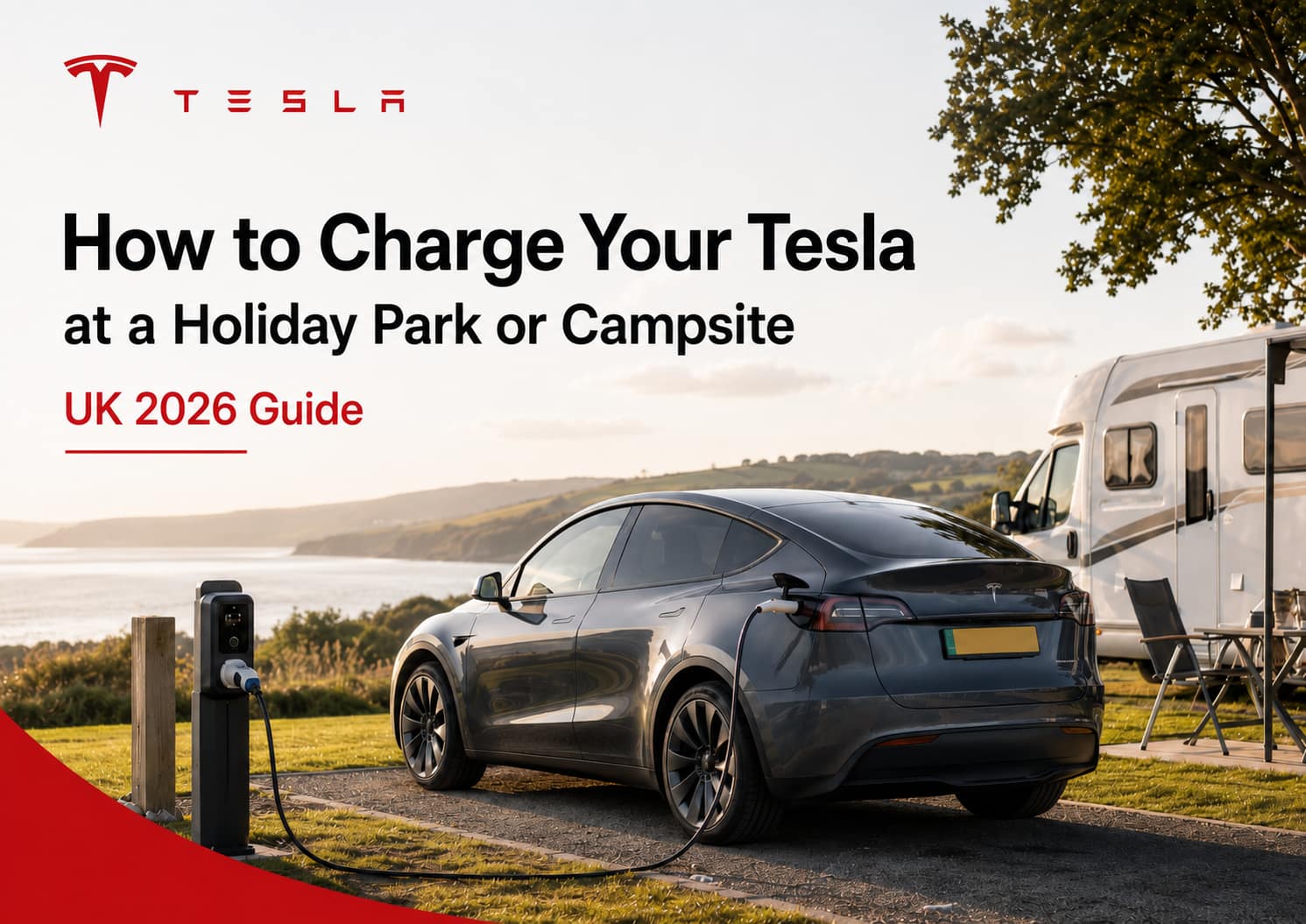 How to Charge Your Tesla at a Holiday Park or Campsite (UK 2026 Guide) featured image