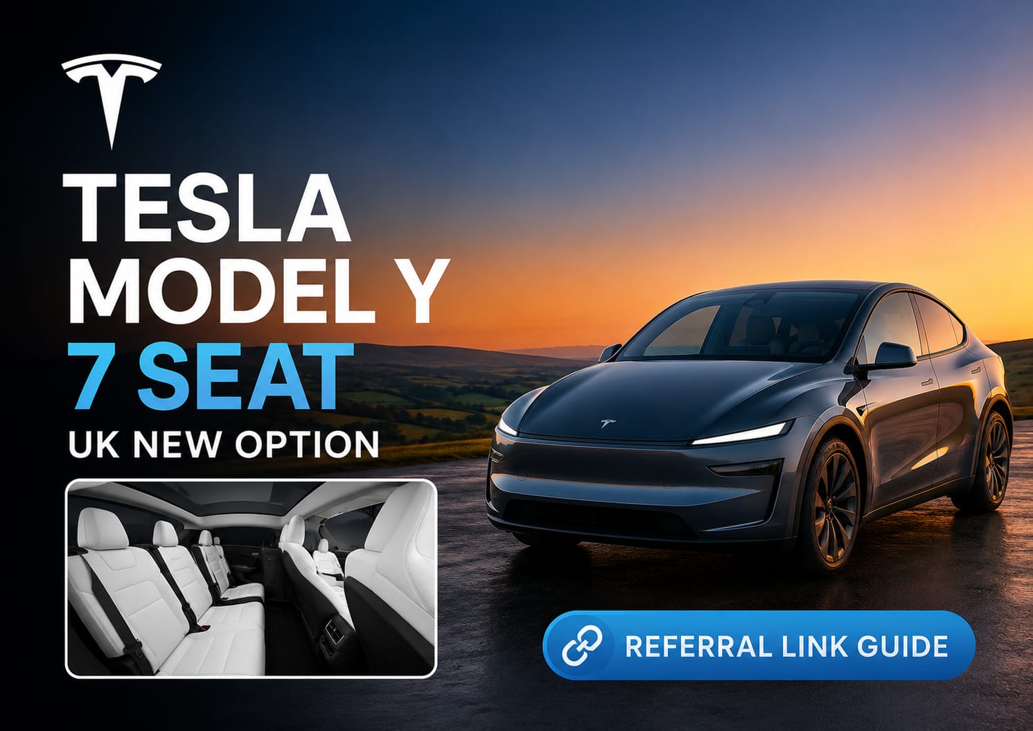 Tesla Model Y 7 Seat UK New Option and Referral Link Guide