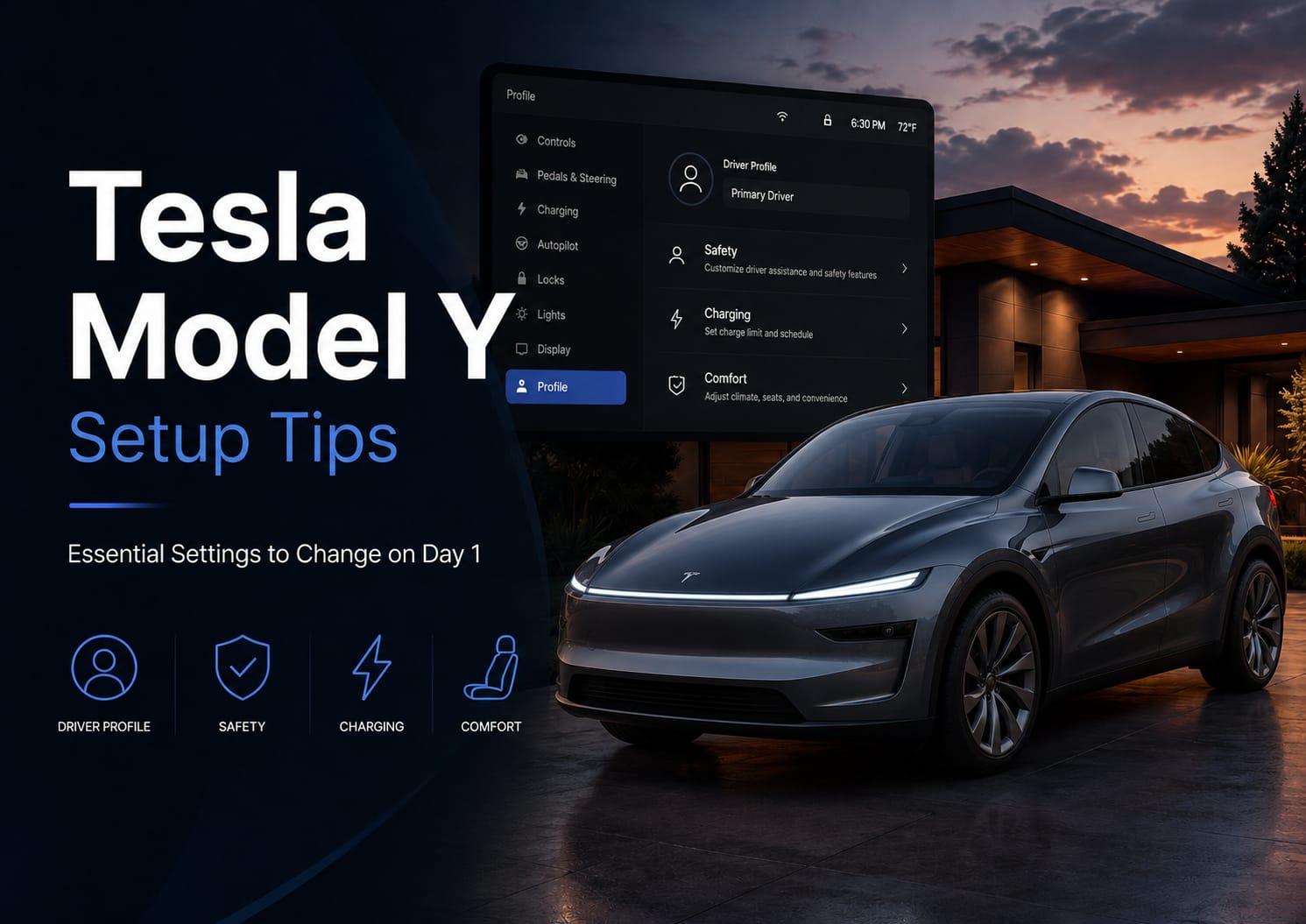 Tesla Model Y Setup Tips for 2026: What to Change First on Day 1
