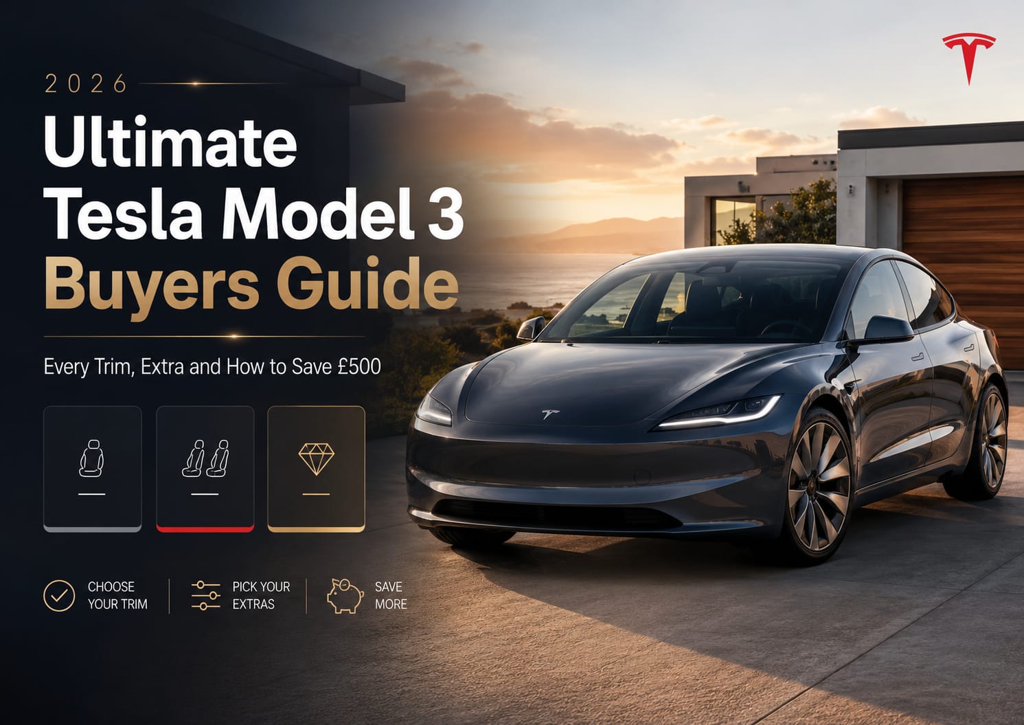 Ultimate Tesla Model 3 Buyers Guide Every Trim Extra and How to Save £500