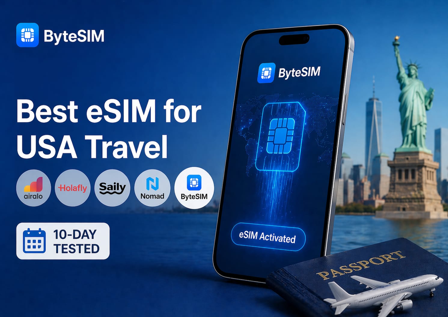 Best eSIM for USA travel: ByteSIM 10-day test