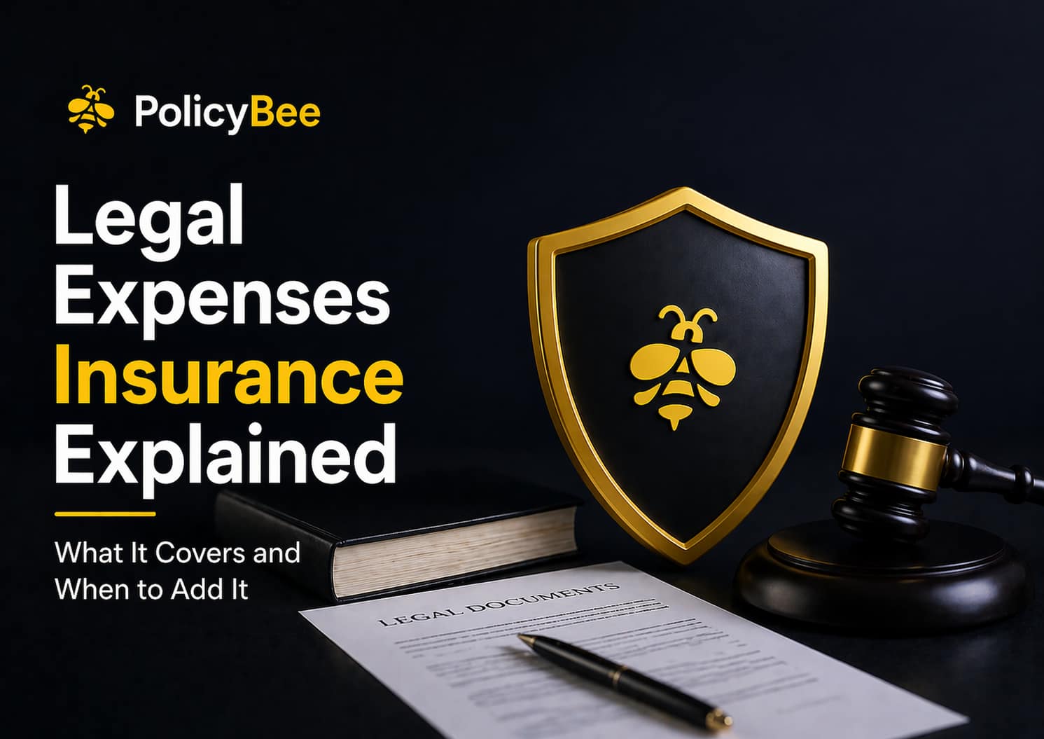 PolicyBee legal expenses insurance featured image for UK business cover guide