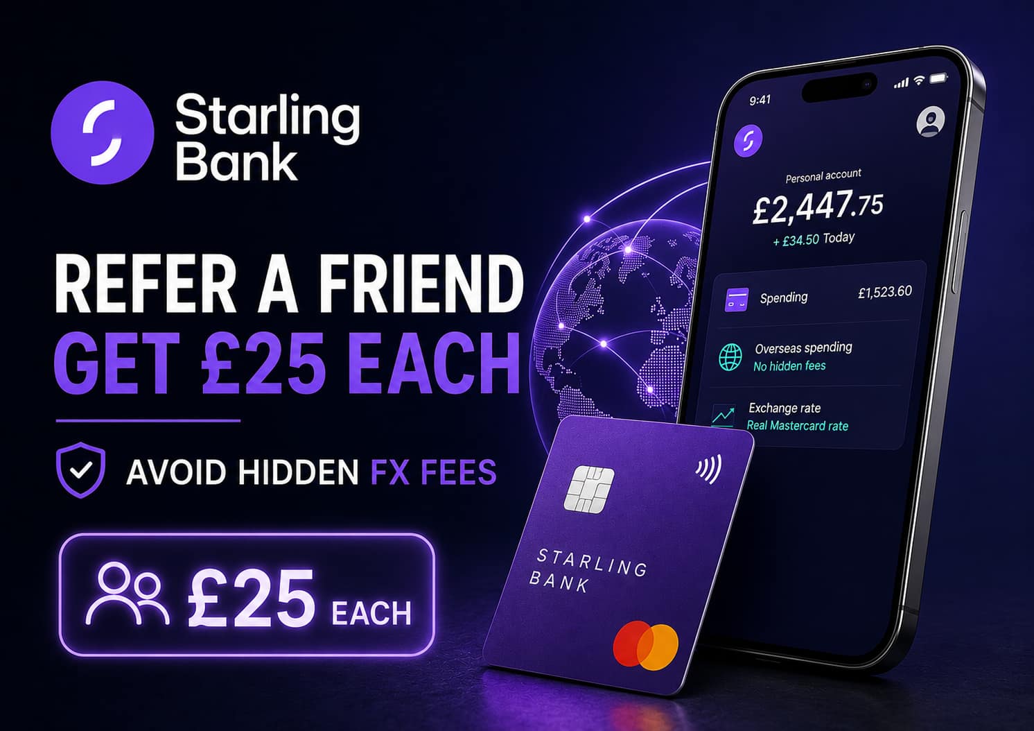 Starling Bank Referral Code Get £25 Each and Avoid Hidden FX Fees