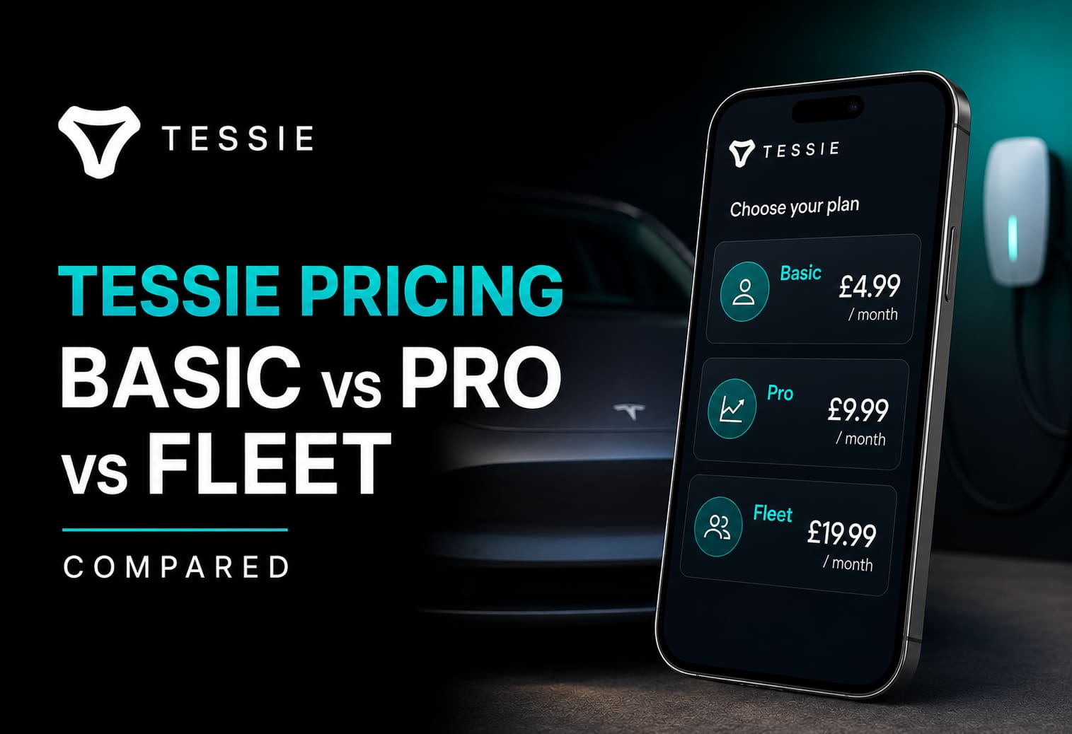 Tessie Pricing Basic vs Pro vs Fleet Compared