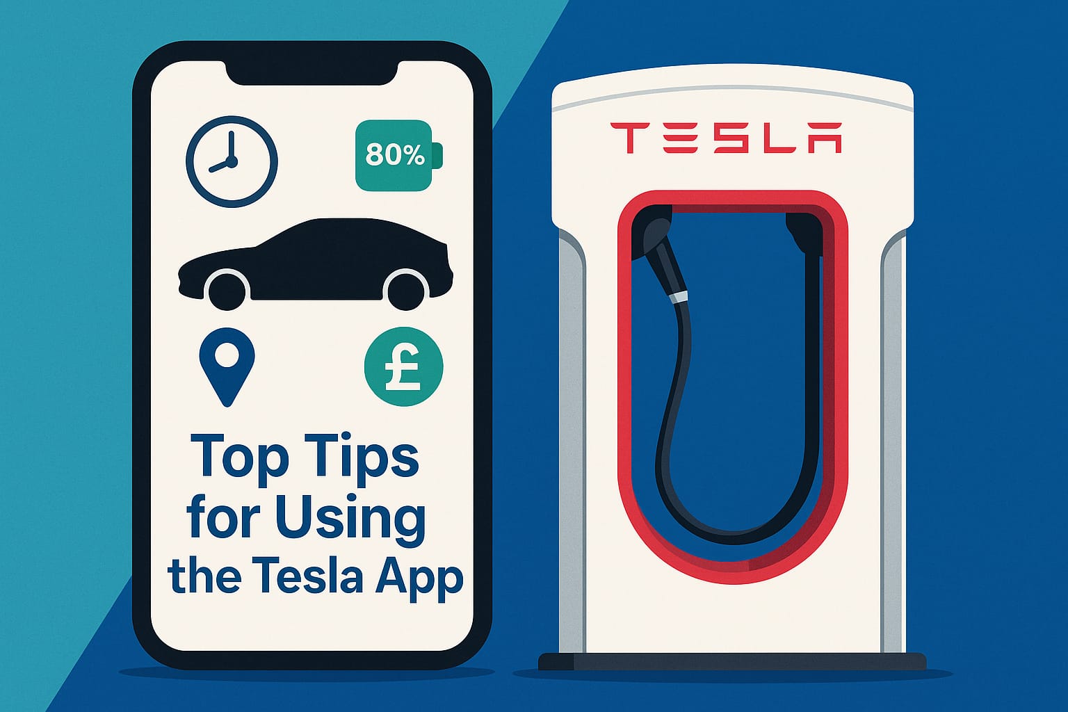 Tesla app tips UK featured image for Tesla features and EV tools guide