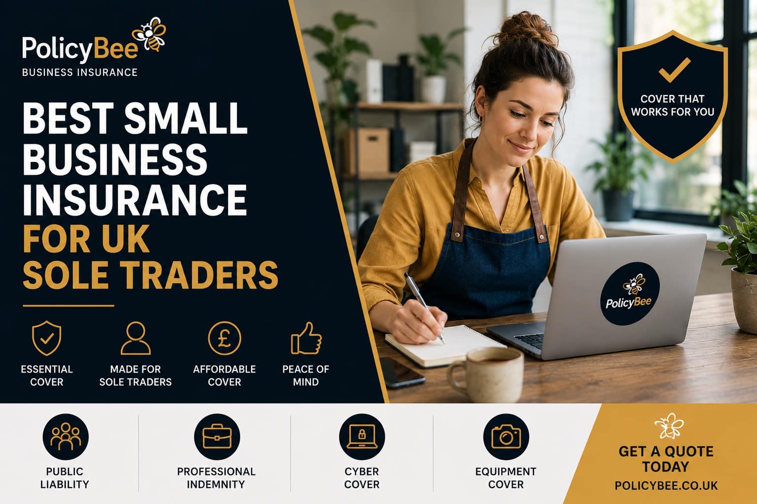 Sole trader insurance UK featured image for small business cover guide